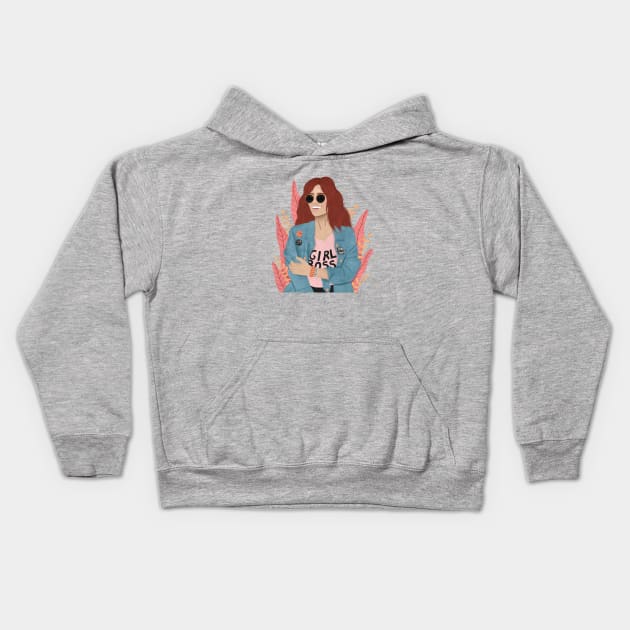 GIRL BOSS Kids Hoodie by The Cute Feminist